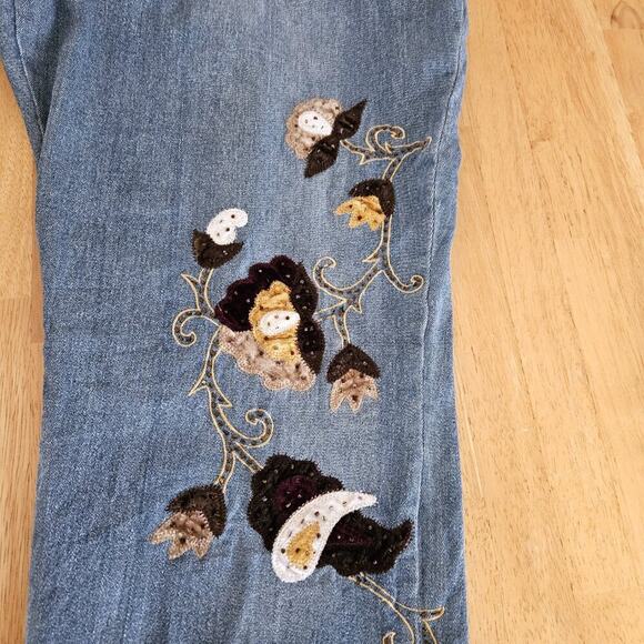 VTG Alexandra Bartlett Jeans Embellished Straight leg High Waisted - sz 20W - Picture 6 of 14